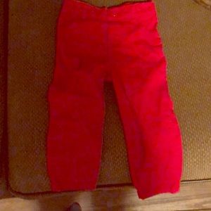Toddler red straight leg pants